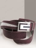 Implora Burgundy Stingray Leather Belt