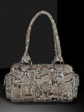 Implora Natural Python Skin Woven Satchel Bag