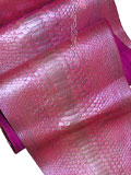 Pink Pearl-Finished Python Snakeskin Belly